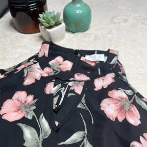 Sienna Sky | Floral Cold Shoulder Flowy Top